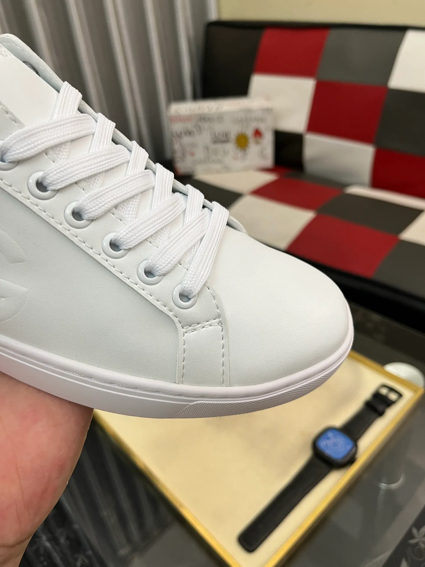Men's shoes 💰400⌚️⌚️New DG Dolce & Gabbana high-end couple's sports and casual shoes, imported cowhide, multiple material splicing design➕Imported cowhide lining, cowhide foot pads➕Original TPR elastic outsole. Size: 38-46